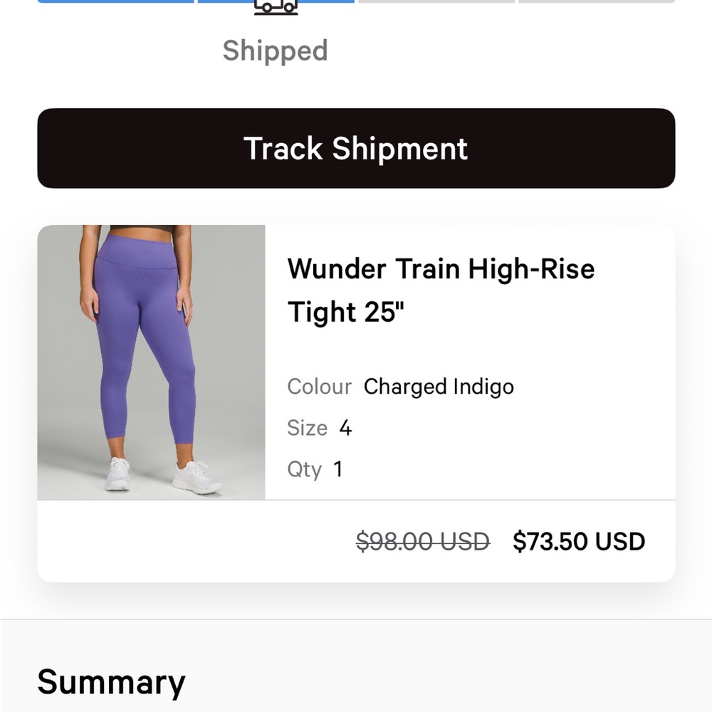 High-Rise Workout Tights in Charged Indigo